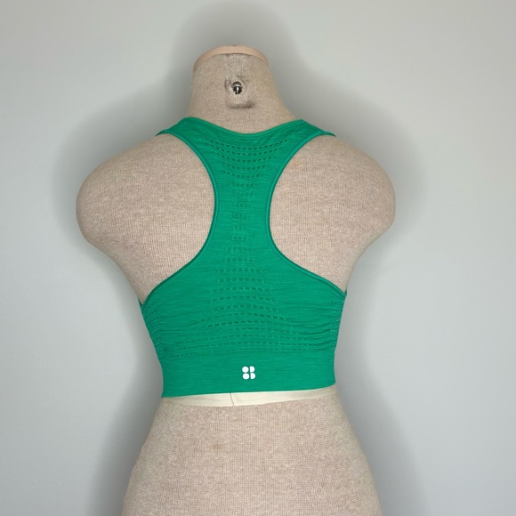 Sweaty Betty Stamina Sports Bra in Vivid Green #4967 Size Medium - Picture 4 of 10
